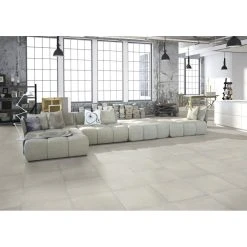 Homeshop Kaleido Concrete White Sokkelkant - 7,5x60 Flise