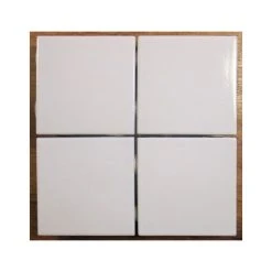 Homeshop Modul Hvid Blank Mosaik 9,7x9,7 Cm